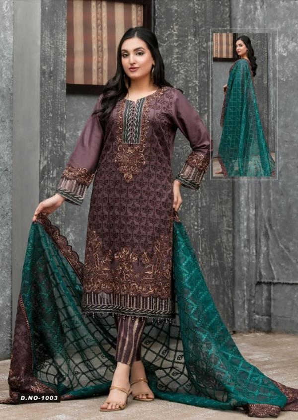 Hala Zafira Karachi Cotton Designer Exclusive Dress Materila